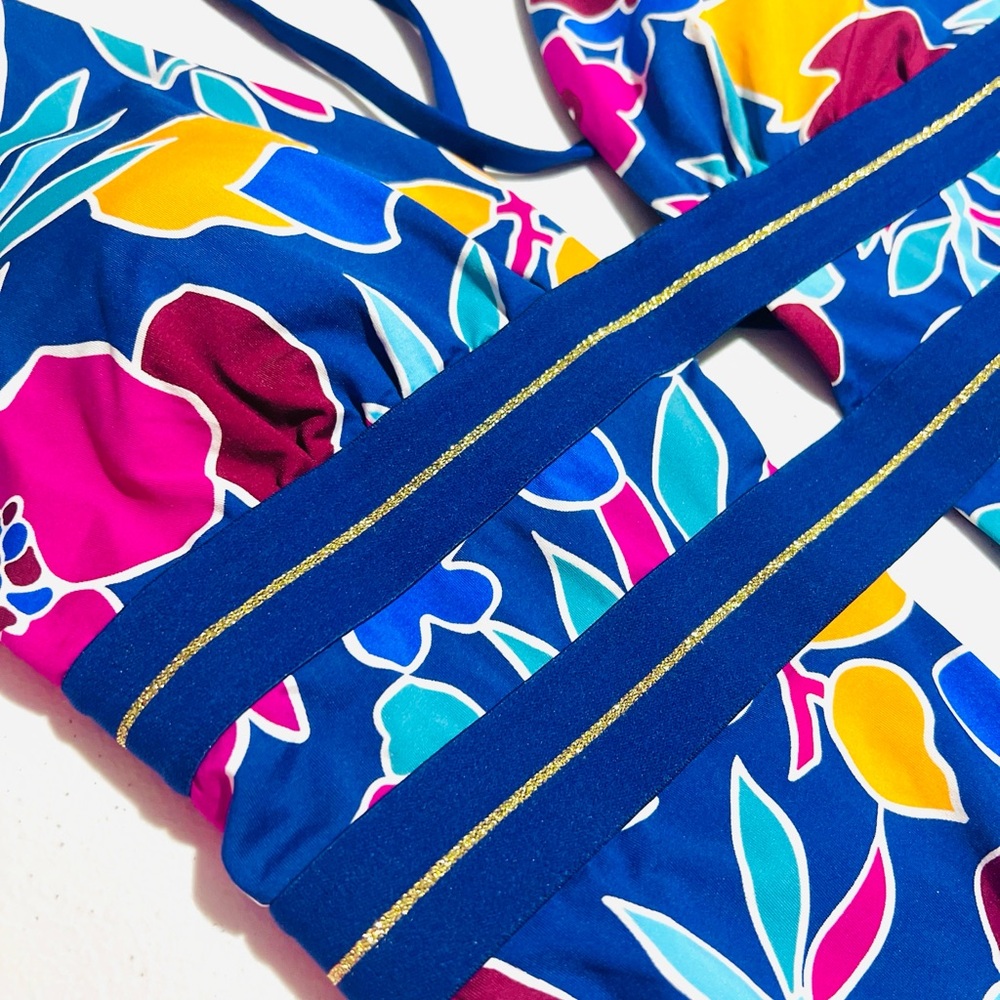 ✨NWT✨COLE OF CALIFORNIA▪️ Women’s One Piece Colorful Floral Swimsuit - Picture 14 of 15